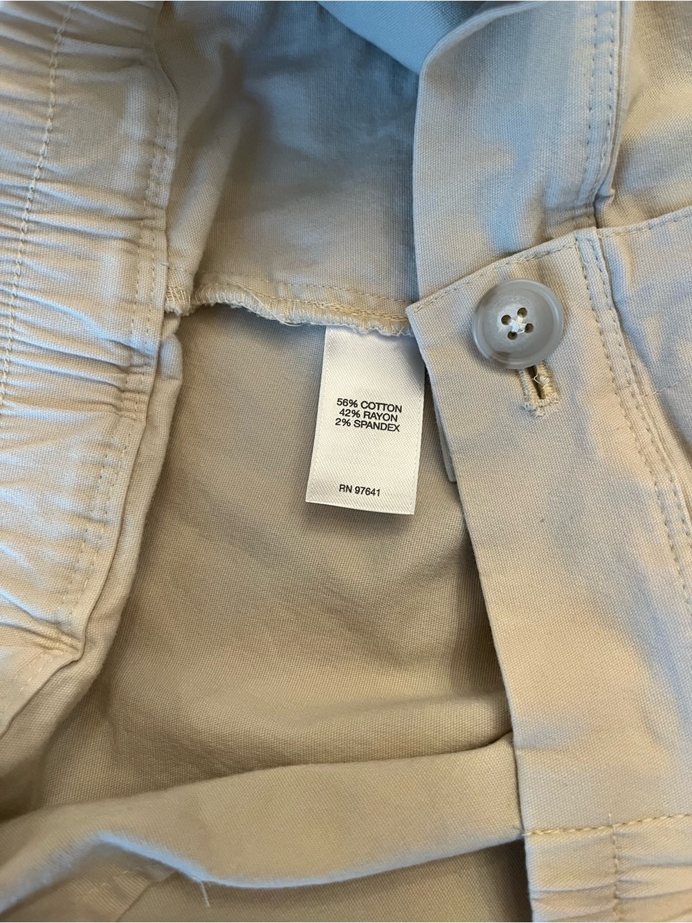 J. Jill Beige Live In Chino Style Cotton Blend Skirt size Medium - Picture 4 of 9